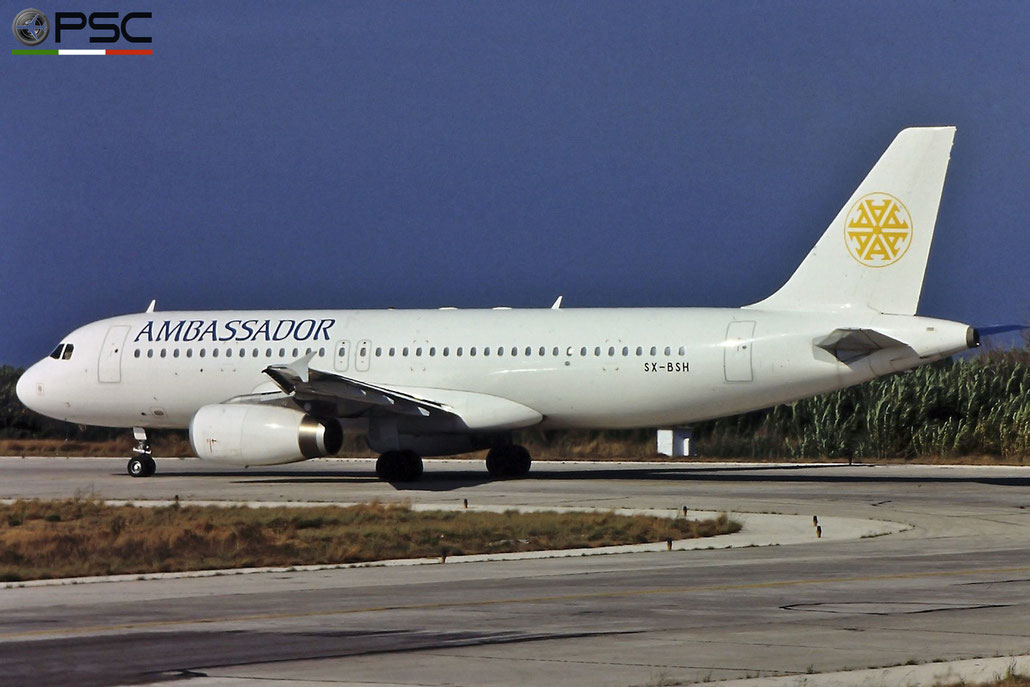 SX-BSH A320-231 225 Ambassador Airways © Piti Spotter Club Verona