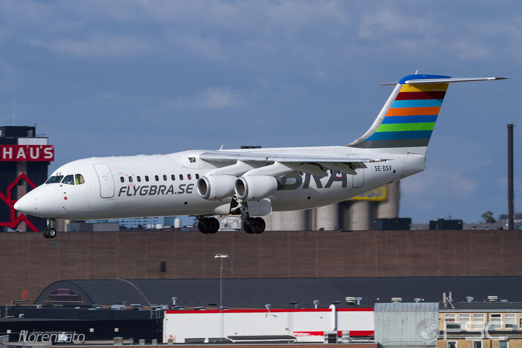 SE-DSV BAe146-RJ100 E3250 BRA - Braathens Regional Airlines @ Stockholm Bromma Airport 19.08.2016 © Piti Spotter Club Verona