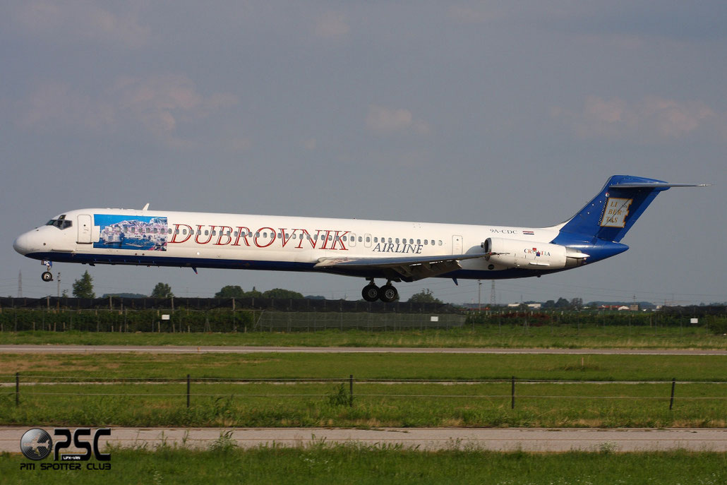 9A-CDC MD-82 49112/1068 Dubrovnik Airline