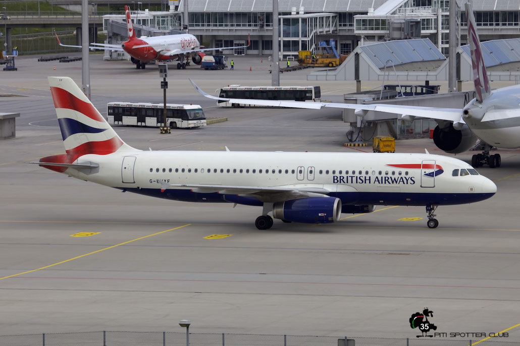 G-EUYF A320-232 4185 British Airways @ Munich Airport 15.05.2016 © Piti Spotter Club Verona