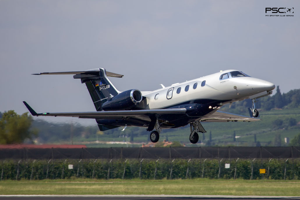 D-CLUB Embraer EMB-505 Phenom 300 50500647  PW535E  PAD Aviation Service GmbH 2021  @ Aeroporto di Verona 08 2025 © Piti Spotter Club Verona