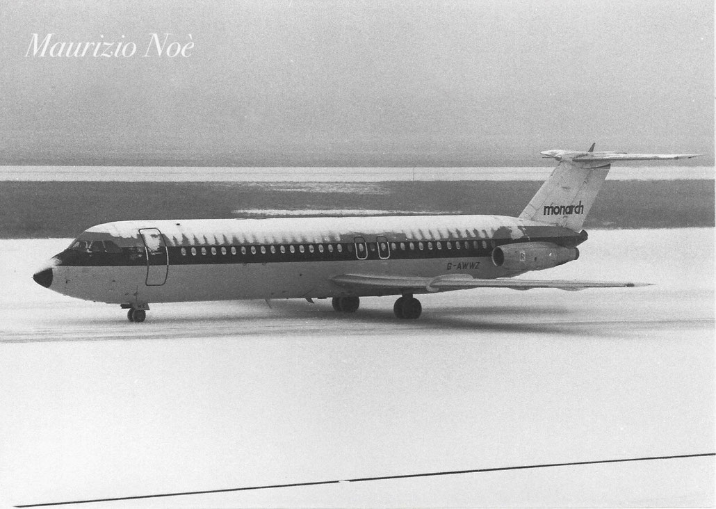 G-AWWZ BAC 111-509EW 186  Spey 512-14  Monarch Airlines 1969  © collezione Maurizio Noè p.g.c. - Piti Spotter Club Verona