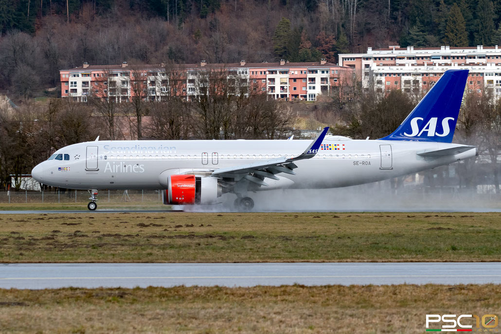 SE-ROA A320-251N 7602 SAS Scandinavian Airlines - Scandinavian Airlines System @ Innsbruck 02.2023 © Piti Spotter Club Verona