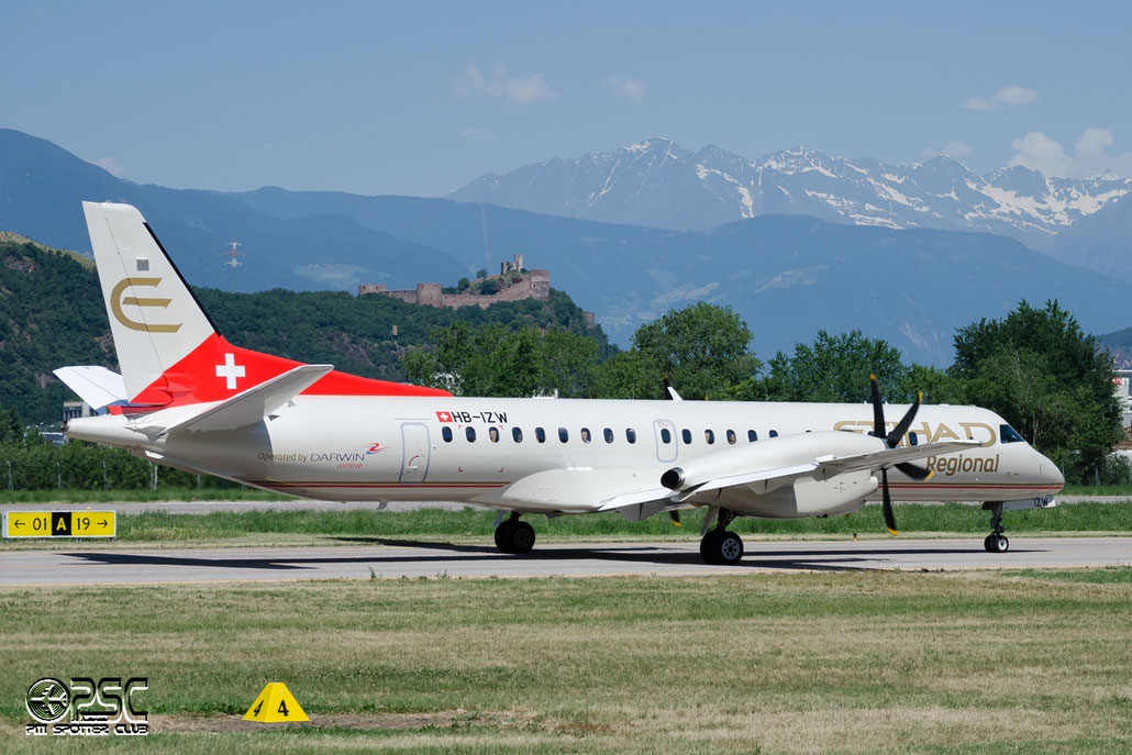 HB-IZW Saab 2000 2000-039 Darwin Airline @ Aeroporto di Bolzano © Piti Spotter Club Verona