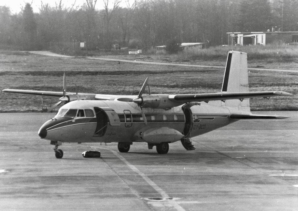 OY-BCO Nord 262A-27 0033 33 Bastan VIC  DAT Delta Air Transport 1967 © collezione Maurizio Noè p.g.c. - Piti Spotter Club Verona