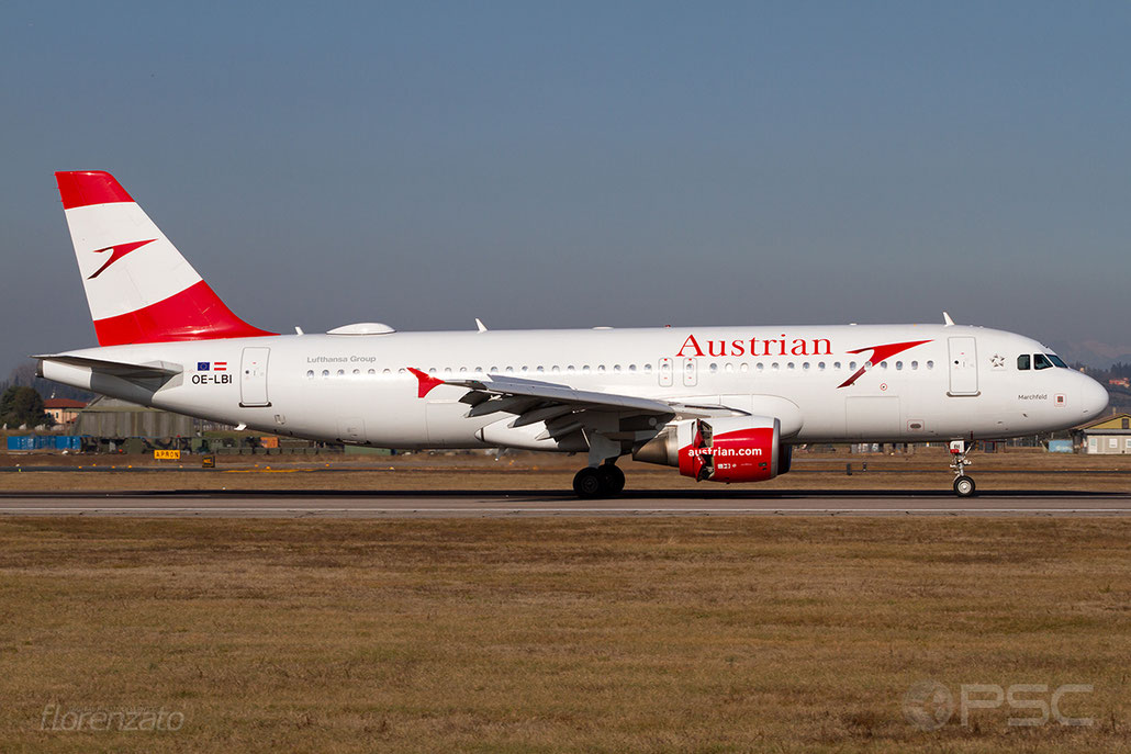 OE-LBI A320-214 1937 Austrian Airlines @ Aeroporto di Verona 16.02.2019  © Piti Spotter Club Verona