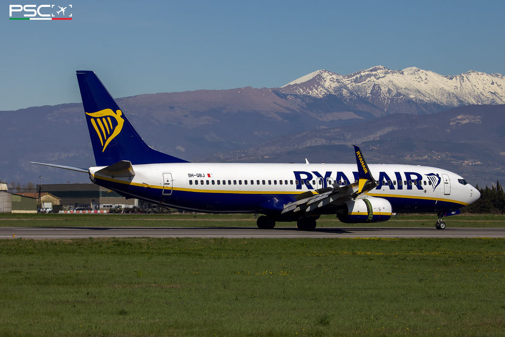 9H-QBJ B737-8AS 44706/5625 Malta Air (Ryanair) @ Aeroporto di Verona 03 2024 © Piti Spotter Club Verona