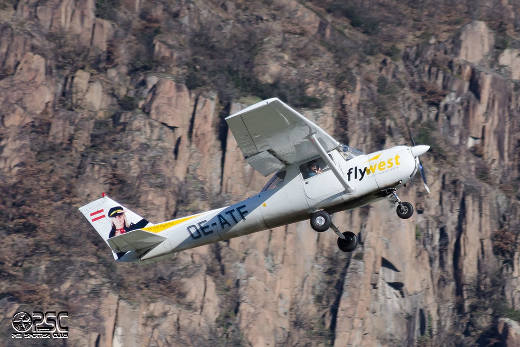 OE-ATF Reims Aviation FA-150L Aerobat C150 FA15000197 Fly-West GmbH, Rum@ Aeroporto di Bolzano © Piti Spotter Club Verona