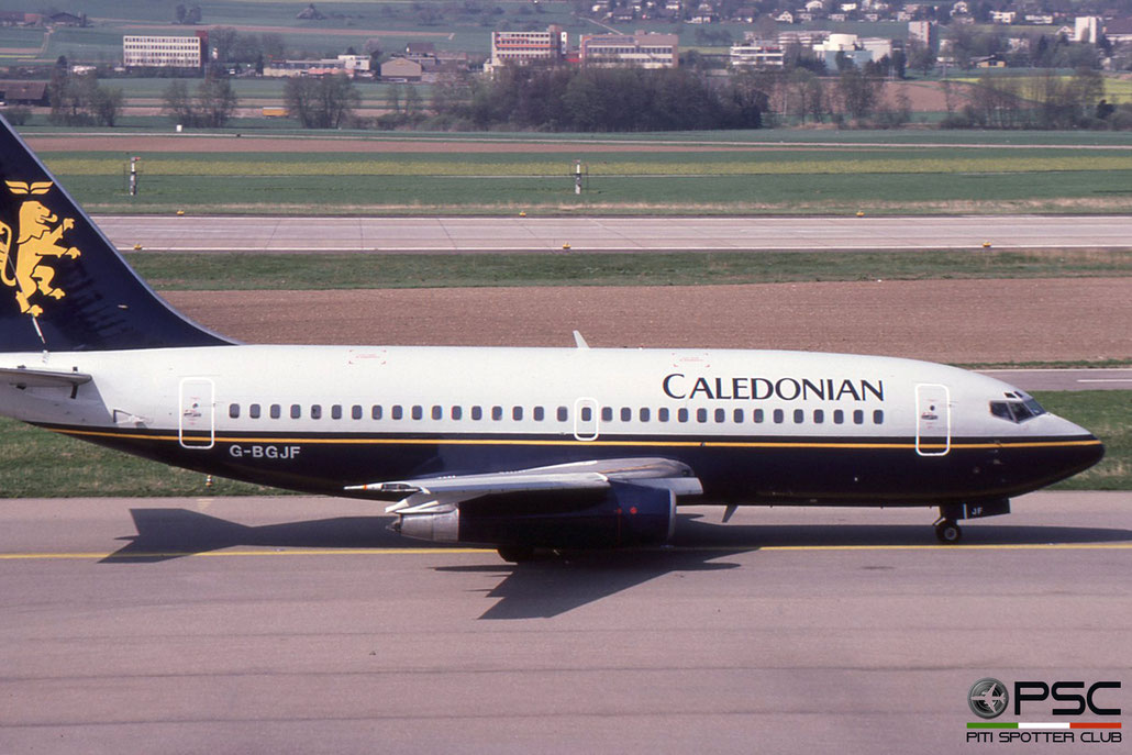 G-BGJF B737-236 22027/654 Caledonian Airways © 2018 courtesy of Marco Ceschi - Piti Spotter Club Verona