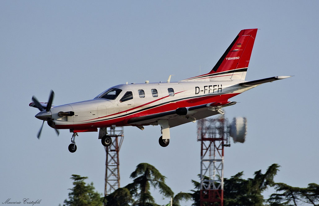 D-FFFH TBM-850 610 SOCATA @ Aeroporto di Verona 09 2022 © Piti Spotter Club Verona