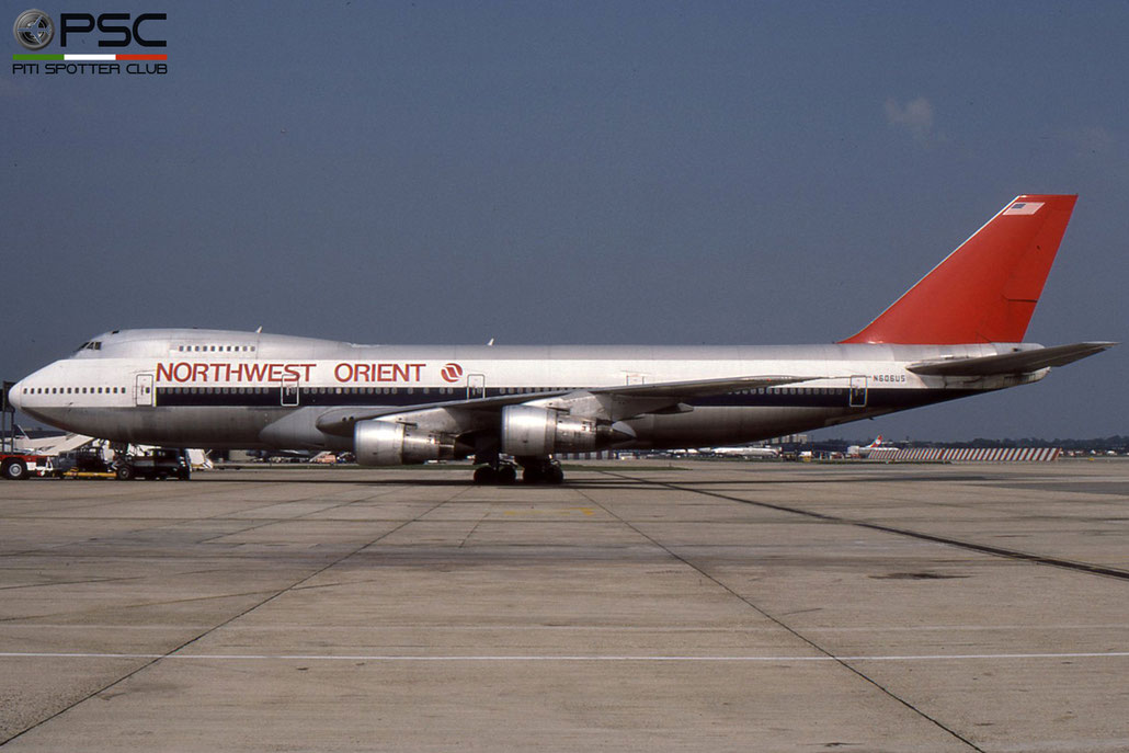 N606US B747-151 19783/71 Northwest Airlines © 2018 courtesy of Marco Ceschi - Piti Spotter Club Verona