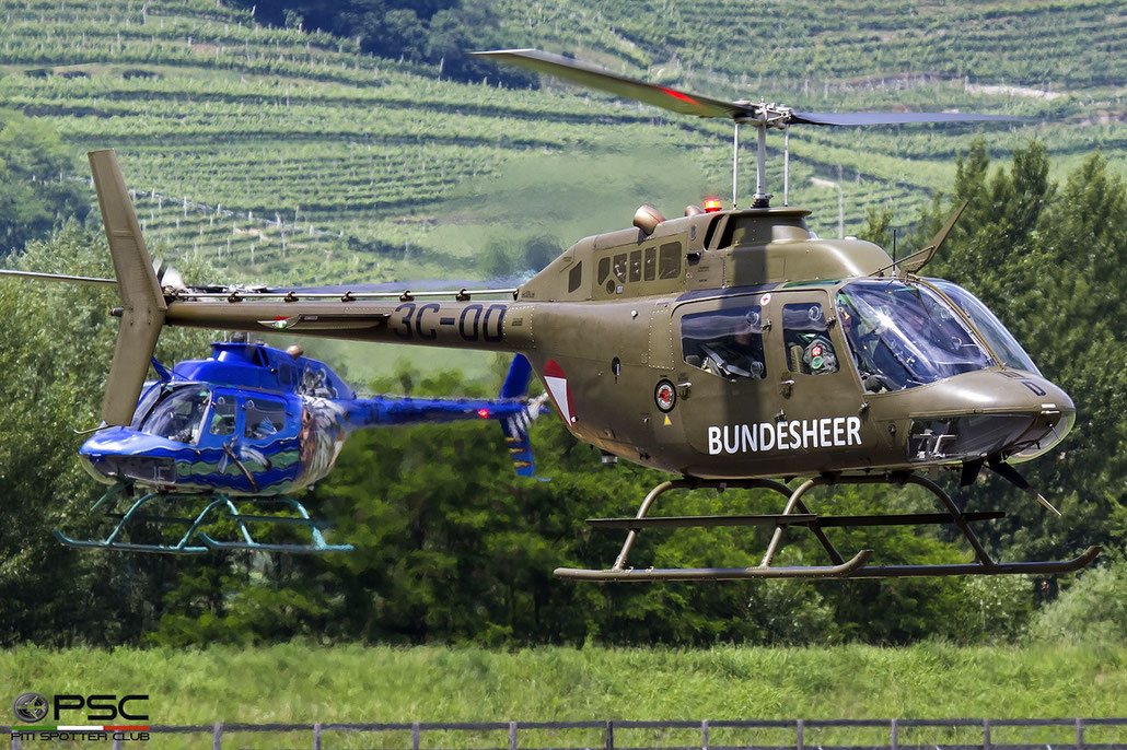 3C-OD  OH-58B 42242 MzHSSt @ Aeroporto di Trento 06 2021 © Piti Spotter Club Verona