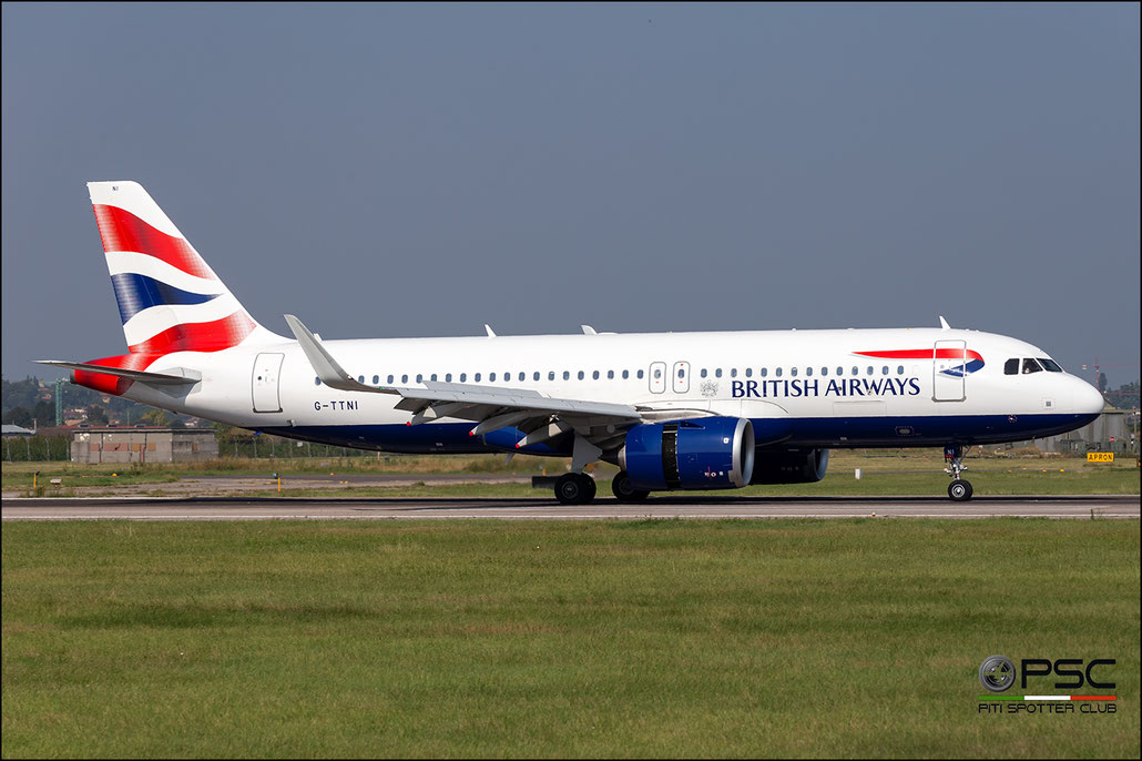 G-TTNI  A320-251N  8767  British Airways @ Aeroporto di Verona 09.2020  © Piti Spotter Club Verona