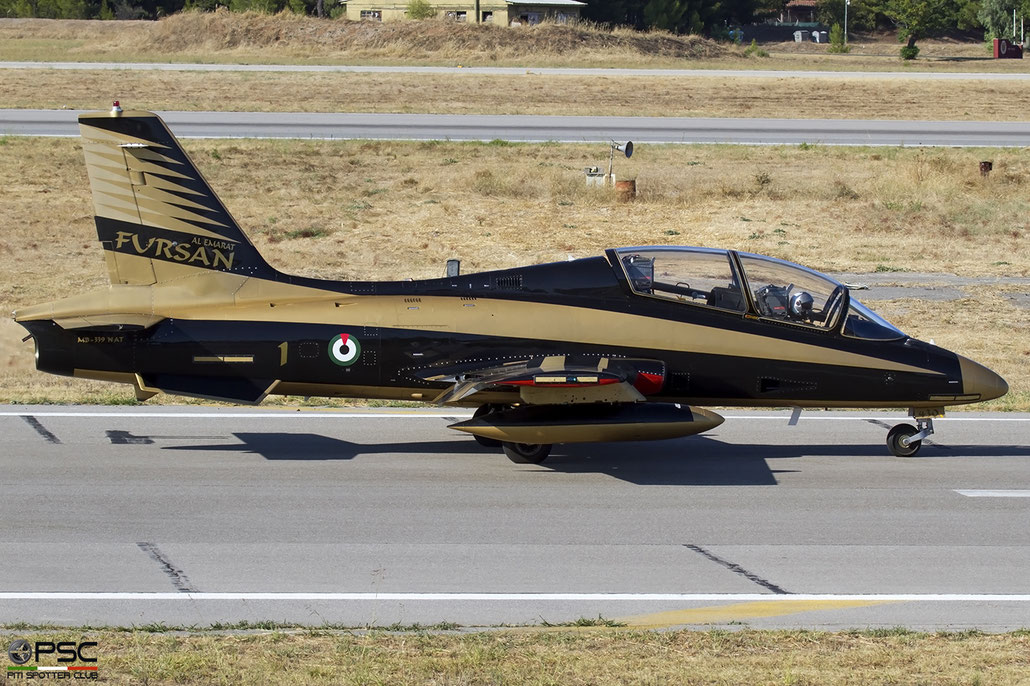 430 1 MB339NAT 6767 Al Fursan @ Tanagra (GRE) 09 2023 © Piti Spotter Club Verona