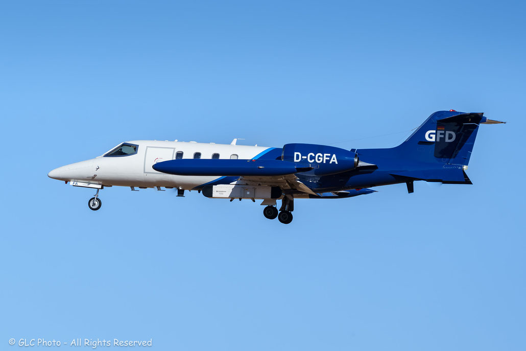 D-CGFA Learjet 35A 35-179  TFE731  Gesellschaft Fur Flugzieldarstellung 1978  @ Tiger Meet 2025 - Beja -  08 2025 © Archivio Piti Spotter Club Verona