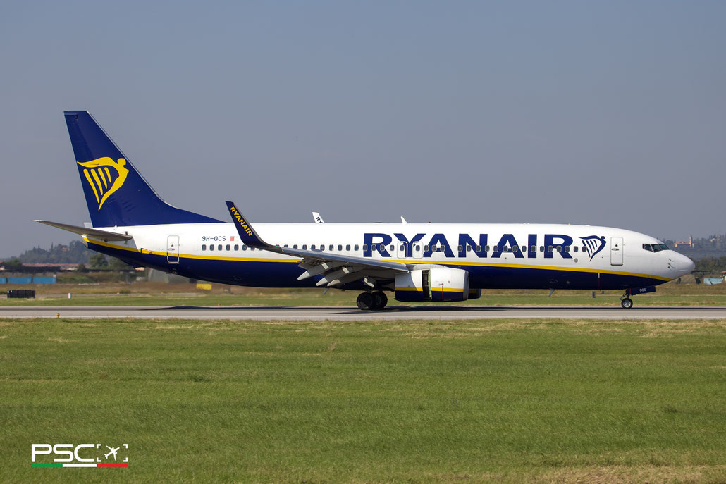 9H-QCS Boeing 737-8AS 44744 5909 cfm56-7B26E  Malta Air>Ryanair 2016  @ Verona Villafranca 10 2025 © Piti Spotter Club Verona