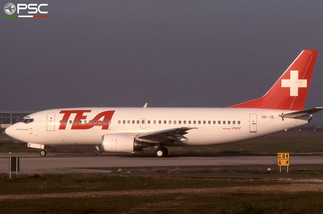 HB-IIB B737-3M8 24024/1689 TEA Switzerland - Trans European Airways © 2018 courtesy of Marco Ceschi - Piti Spotter Club Verona