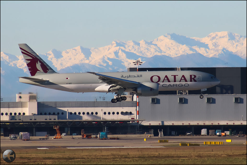 A7-BFF B777-FDZ 39645/1192 Qatar Airways @ Milano Malpensa Airport 31.01.2015  © Piti Spotter Club Verona