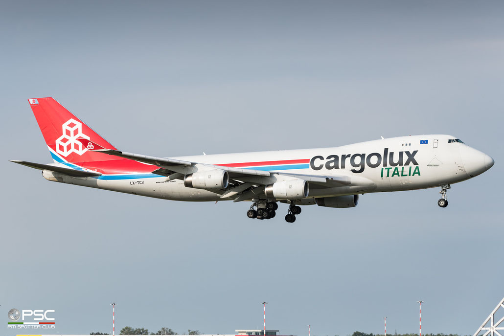 LX-TCV  B747-4R7F  30401/1311  Cargolux Italia  @ Milano Malpensa Airport ©  2022 Piti Spotter Club Verona