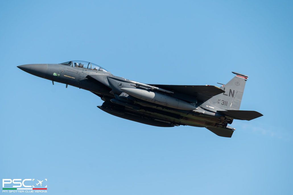 91-0311 LN F-15E-51-MC 1218/E176 494th FS @ Aviano 08 2024 © Piti Spotter Club Verona