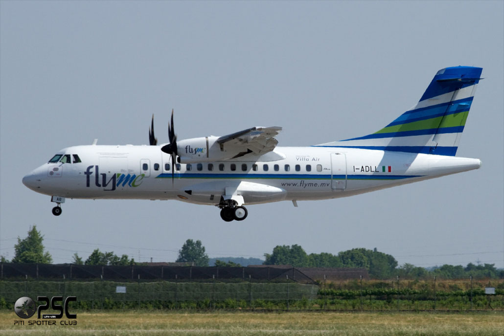 8Q-VAR ATR42-500 FlyMe Maldives jun11 (still in Air Dolomiti I-ADLL marks)