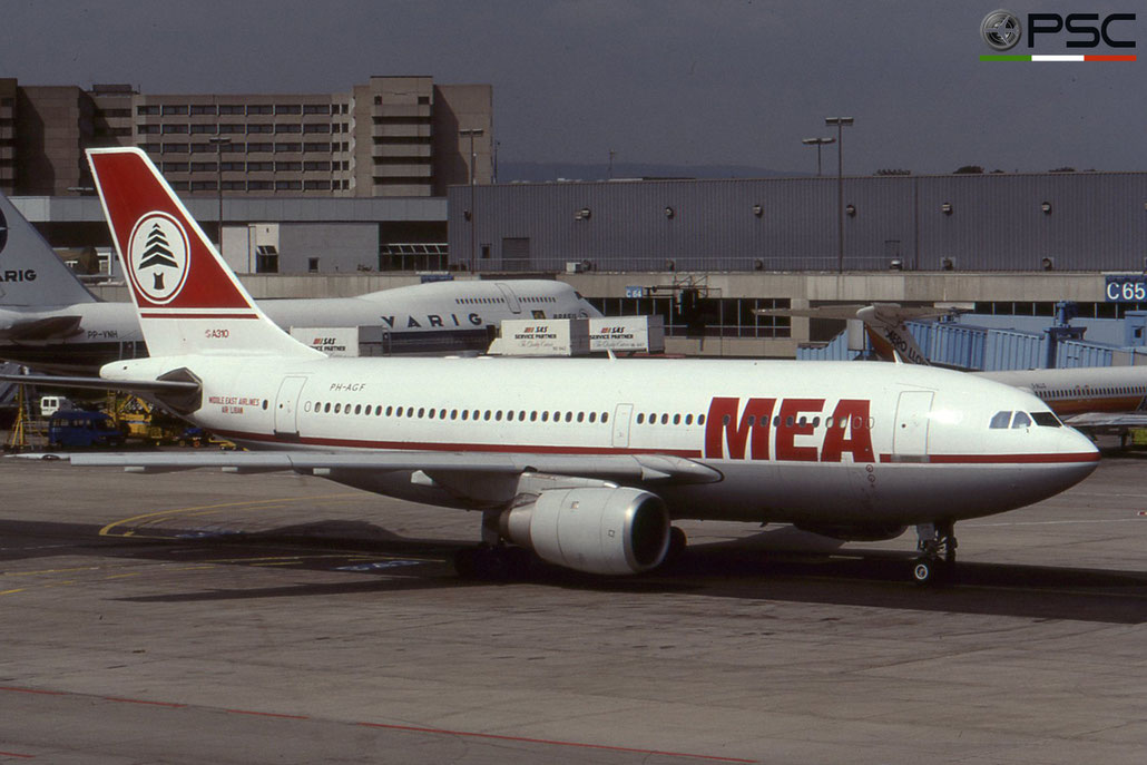 PH-AGF A310-203 297 MEA - Middle East Airlines © 2018 courtesy of Marco Ceschi - Piti Spotter Club Verona