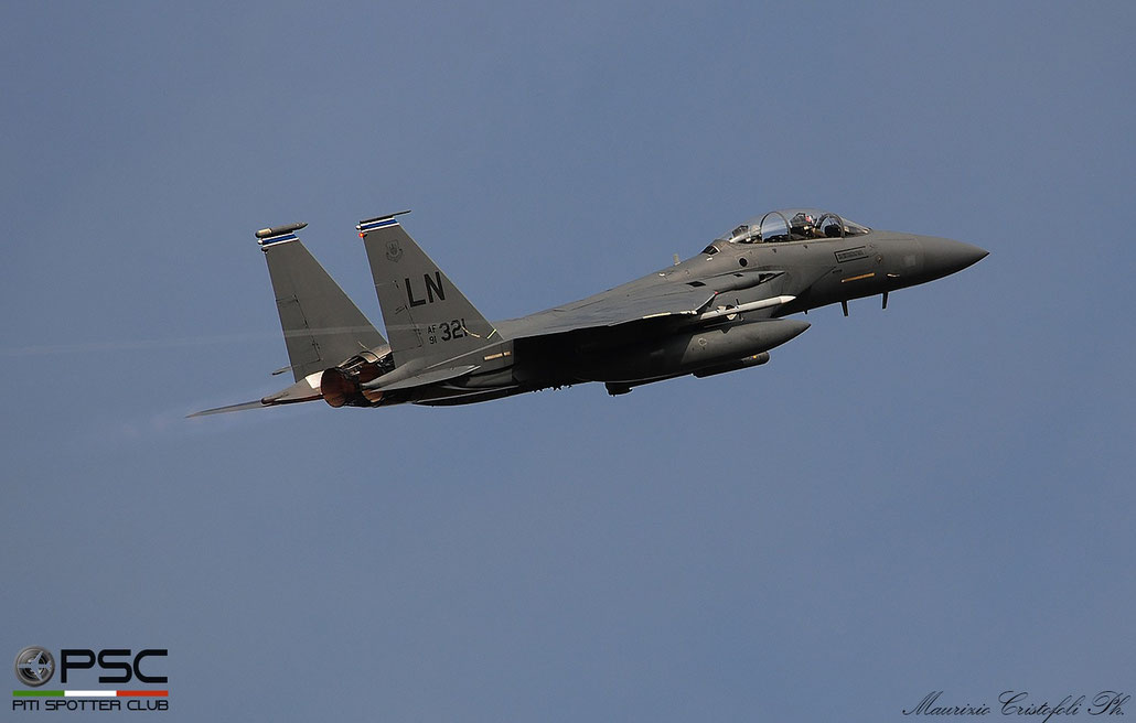91-0321  LN  F-15E-52-MC  1228/E186  492nd FS © Piti Spotter Club Verona 