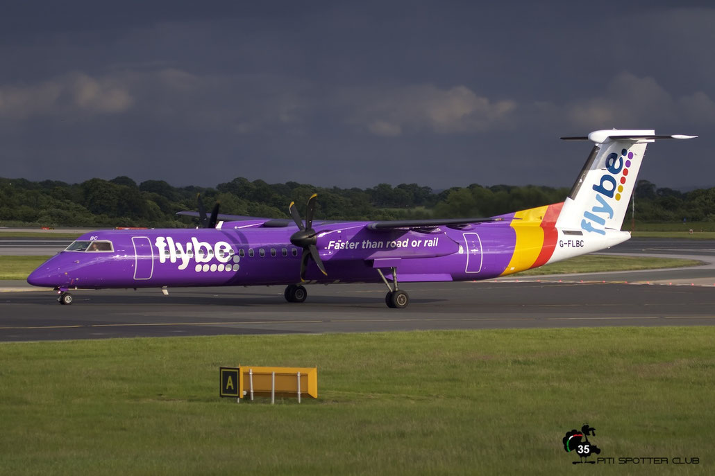 G-FLBC DHC-8-402 4257 Flybe - British European @ Manchester Airport 21.06.2015 © Piti Spotter Club Verona