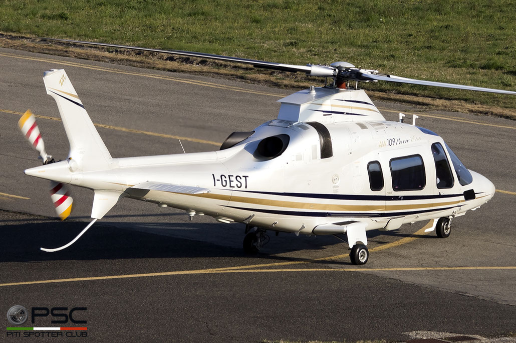 I-GEST  AgustaWestland AW109E Power Elite ( c/n 11726 ) - mfg: 2008 @ Reggio Emilia 02 2019 e © Piti Spotter Club Verona