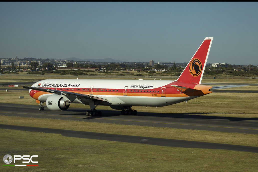 D2-TEG B777-3M2ER 40805/935 TAAG Angola Airlines - Linhas Aéreas de Angola @ Cape Town International Airport 24.11.2017 © Piti Spotter Club Verona