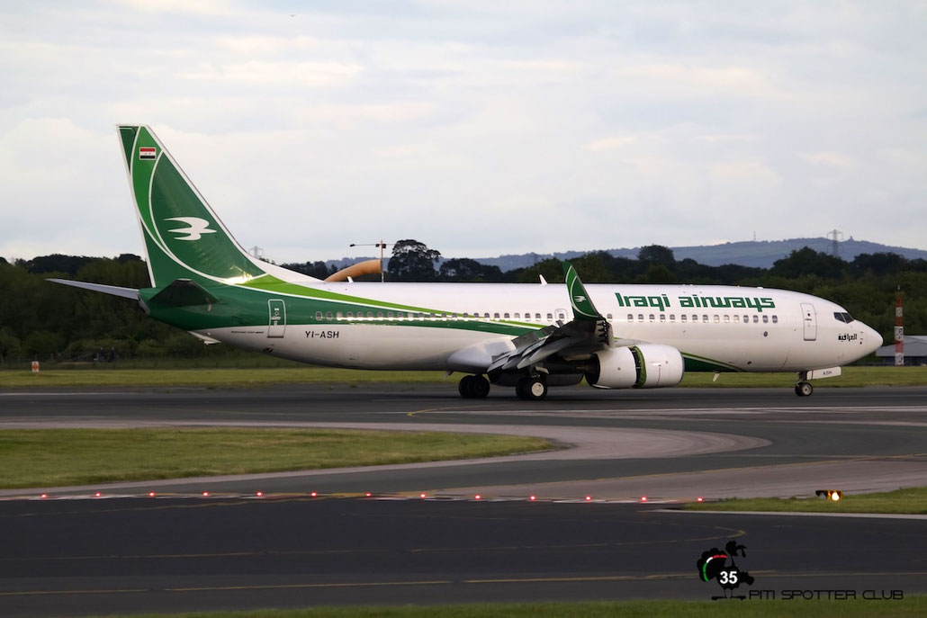 YI-ASH B737-81Z 40076/4873 Iraqi Airways @ Manchester Airport 21.06.2015 © Piti Spotter Club Verona