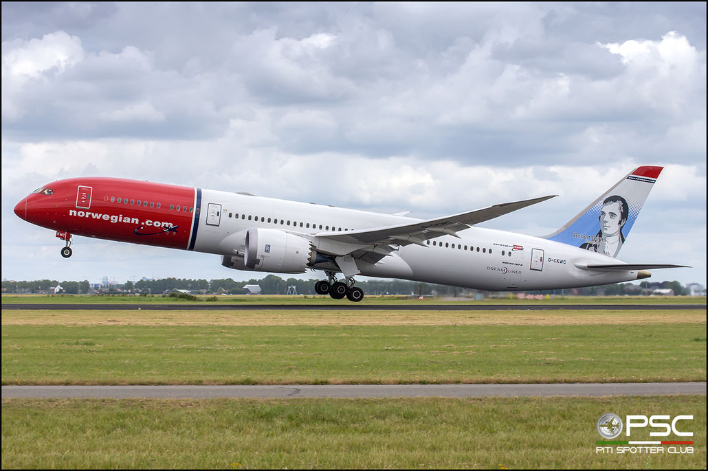  G-CKWC  B787-9  38893/680  Norwegian UK  @ Amsterdam 2019 © Piti Spotter Club Verona 