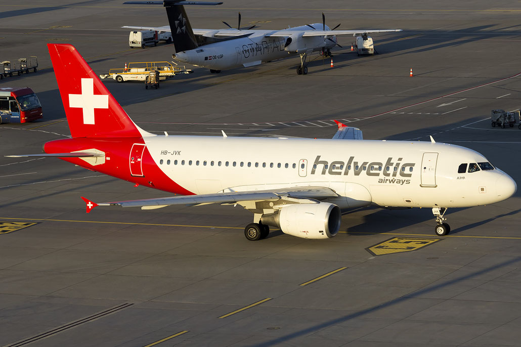 HB-JVK A319-112 1886 Helvetic Airways @ Zurich Airport 05.2016 © Piti Spotter Club Verona