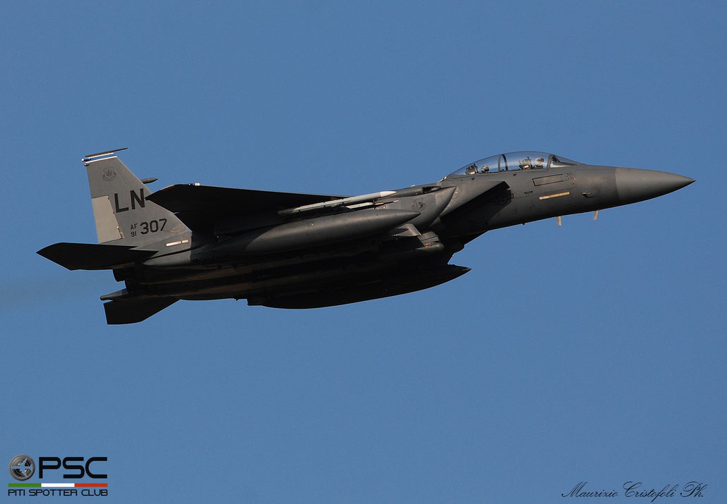 91-0307  LN  F-15E-51-MC  1214/E172  492nd FS © Piti Spotter Club Verona 