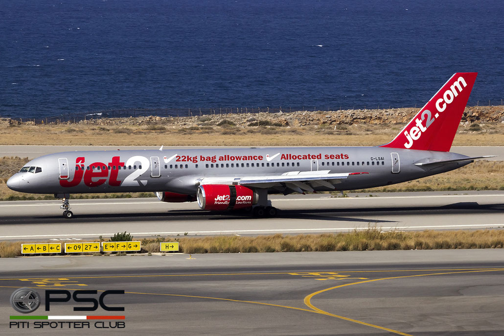 G-LSAI B757-21B 24016/150 Jet2 @ Heraklion Airport 09.2016 © Piti Spotter Club Verona