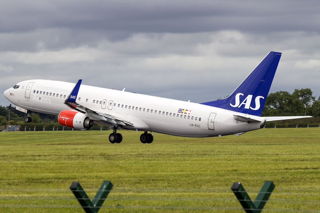 LN-RGC B737-86N 41257/4321 SAS Scandinavian Airlines - Scandinavian Airlines System @ Dublin Airport 14.08.2016 © Piti Spotter Club Verona