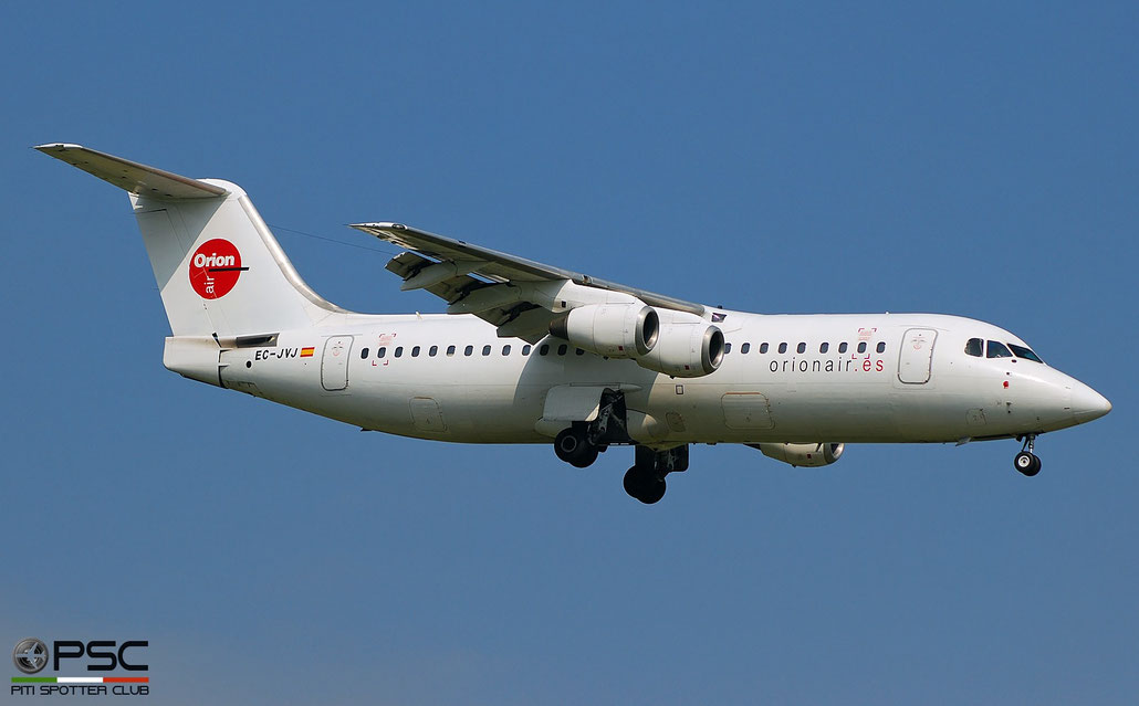 EC-JVJ BAe146-300 E3195 Orionair @ Aeroporto di Verona © Piti Spotter Club Verona