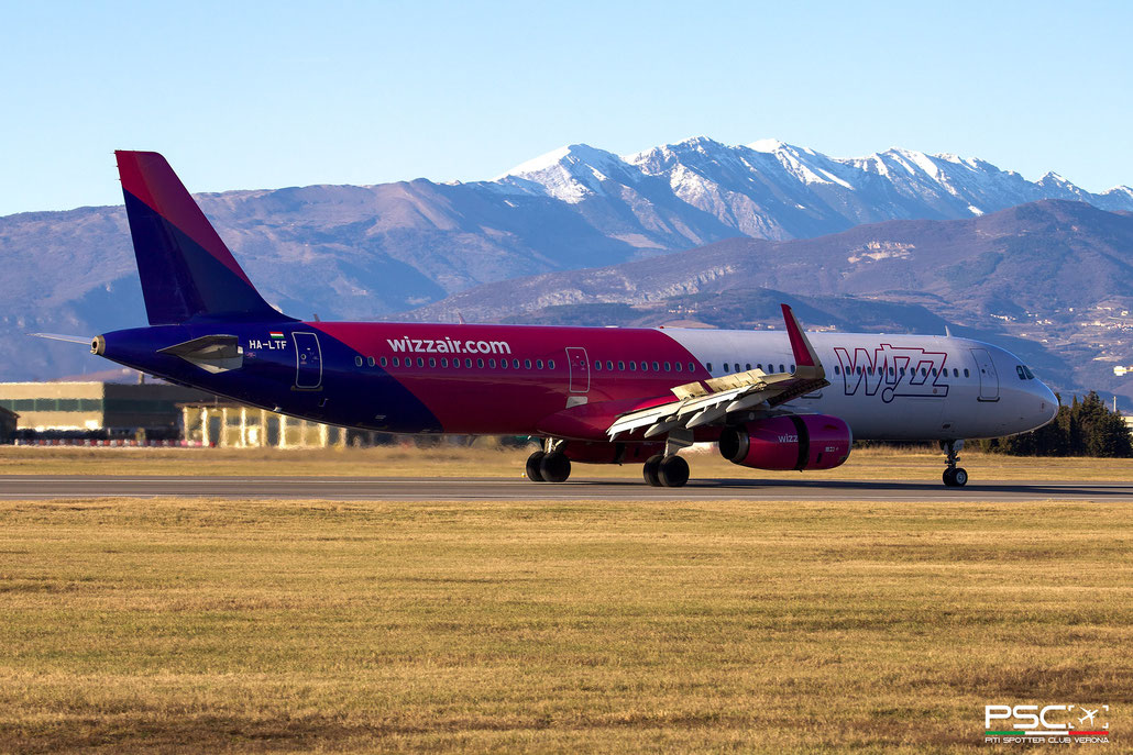 HA-LTF A321-231 8328 Wizz Air @ Aeroporto di Verona 01 2024 © Piti Spotter Club Verona