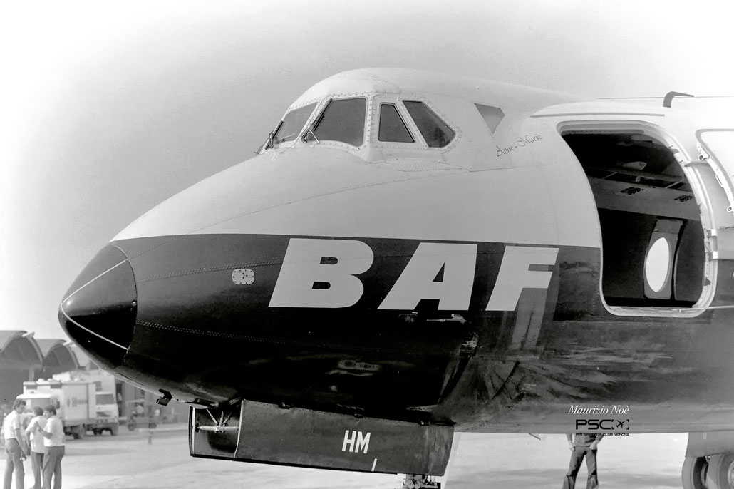 G-AOHM Vickers 802C Viscount 162  Dart Mk510  British Air Ferries 1957  © collezione Maurizio Noè p.g.c. - Piti Spotter Club Verona
