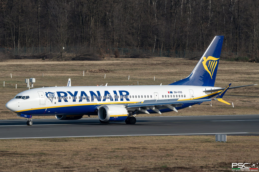 9H-VVS B737-8-200 67105/8893 Malta Air (Ryanair) @ Colonia/Bonn 02.2024 © Piti Spotter Club Verona