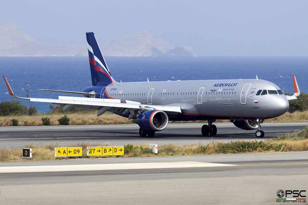 VP-BAV  A321-211  7037  Aeroflot  @ Heraklion 2019 © Piti Spotter Club Verona 