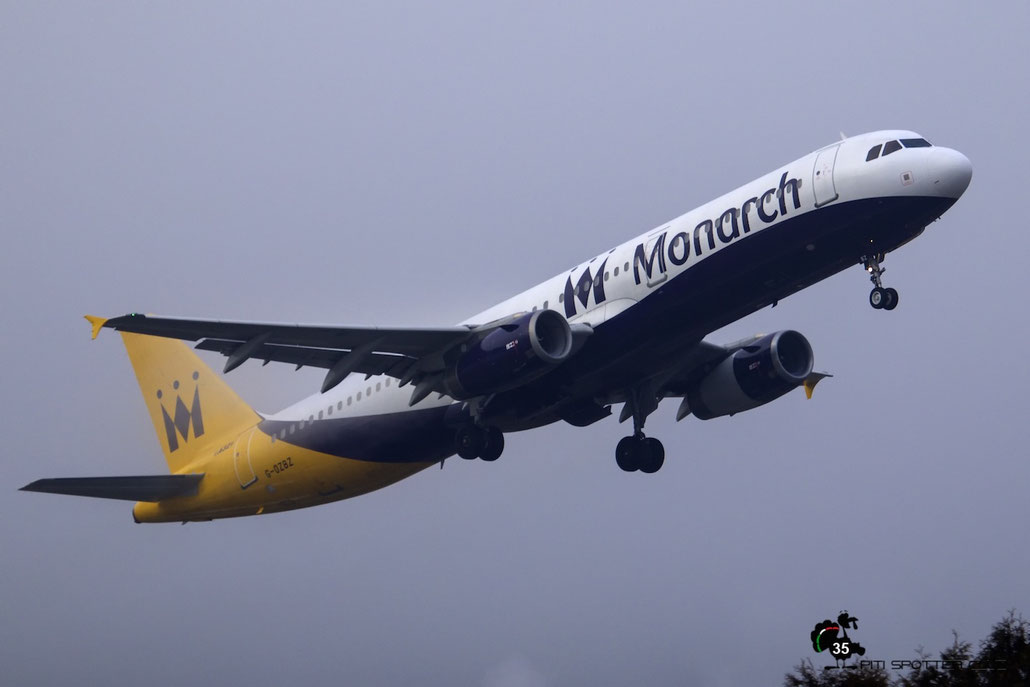 G-OZBZ A321-231 1421 Monarch Airlines @ Innsbruck Airport 09.01.2016 © Piti Spotter Club Verona