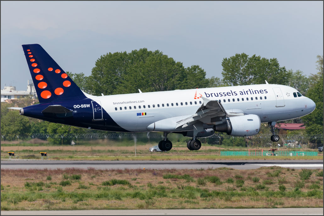 OO-SSW A319-111 3255 Brussels Airlines @ Milano Linate 04.2023 © Piti Spotter Club Verona