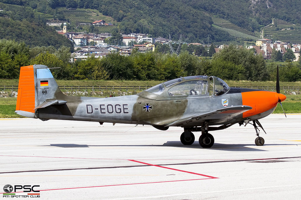 D-EOGE Private Piaggio P-149D 125 Private @ Aeroporto di Trento 09 2021 © Piti Spotter Club Verona