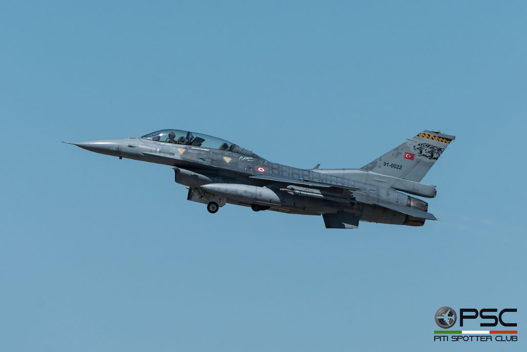 91-0022   F-16D-40-CF  4S-19  191 Filo © Piti Spotter Club Verona 