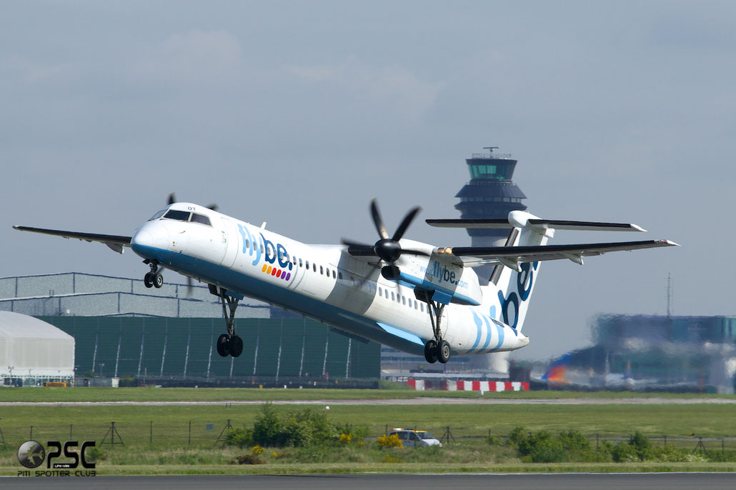 G-ECOT DHC-8-402 4251 Flybe - British European @ Manchester Airport 13.05.2014 © Piti Spotter Club Verona