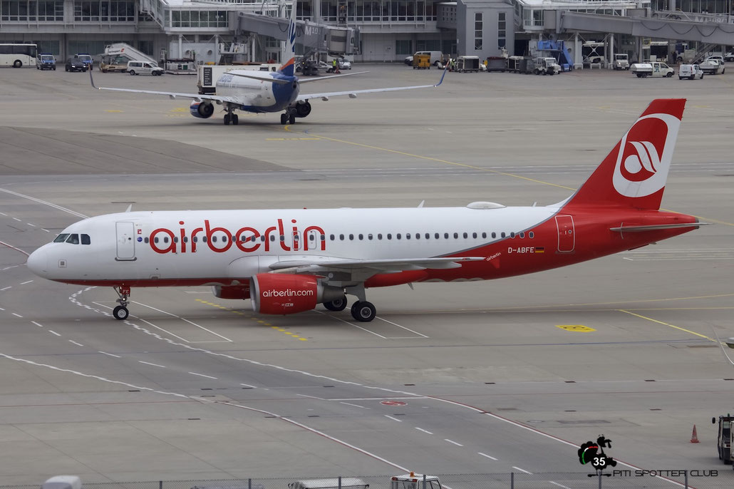 D-ABFE A320-214 4269 Air Berlin @ Munich Airport 15.05.2016 © Piti Spotter Club Verona