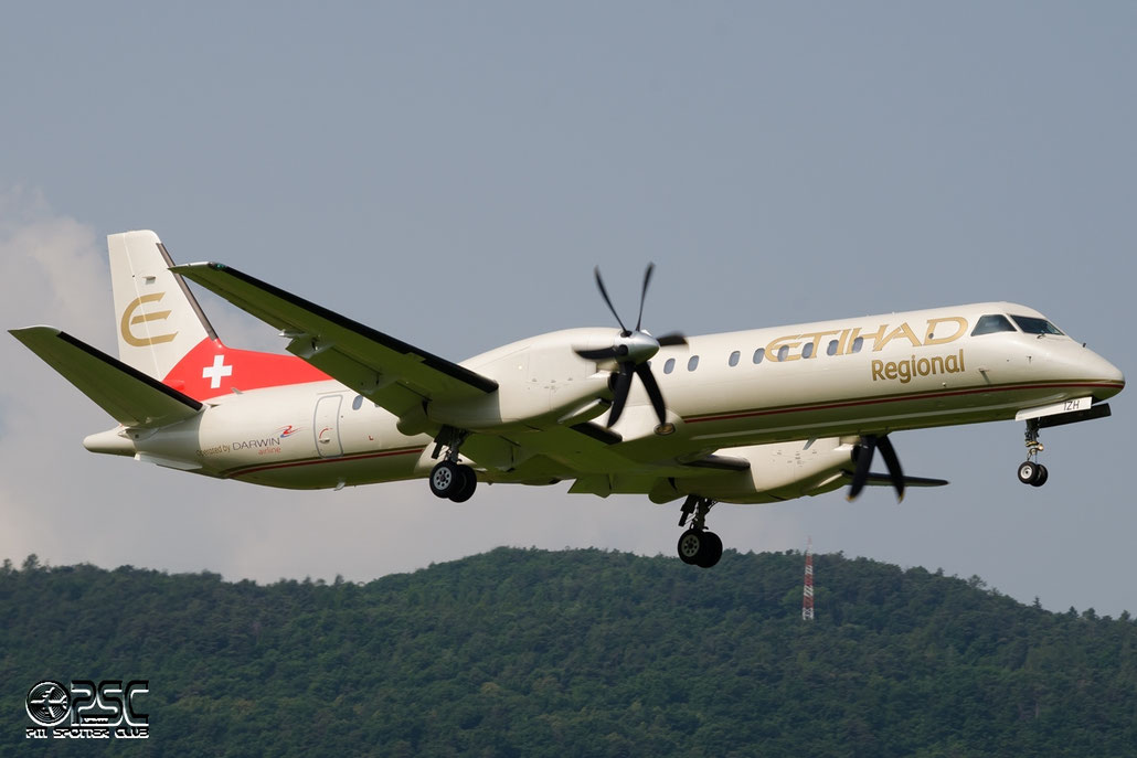 HB-IZH Saab 2000 2000-011 Darwin Airline @ Aeroporto di Bolzano © Piti Spotter Club Verona