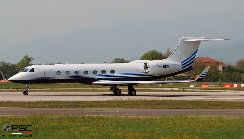 G-LSCW G550 5471 Langley Aviation Ltd. @ Aeroporto di Verona 04.2019  © Piti Spotter Club Verona