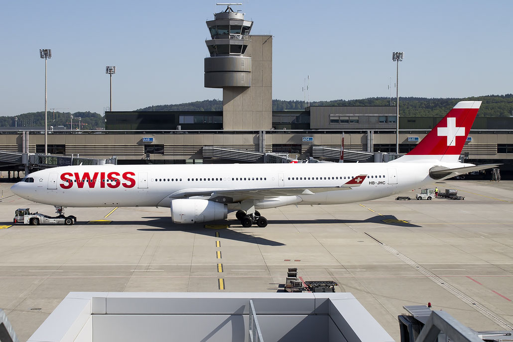HB-JHC A330-343E 1029 Swiss International Air Lines @ Zurich Airport 05.2016 © Piti Spotter Club Verona